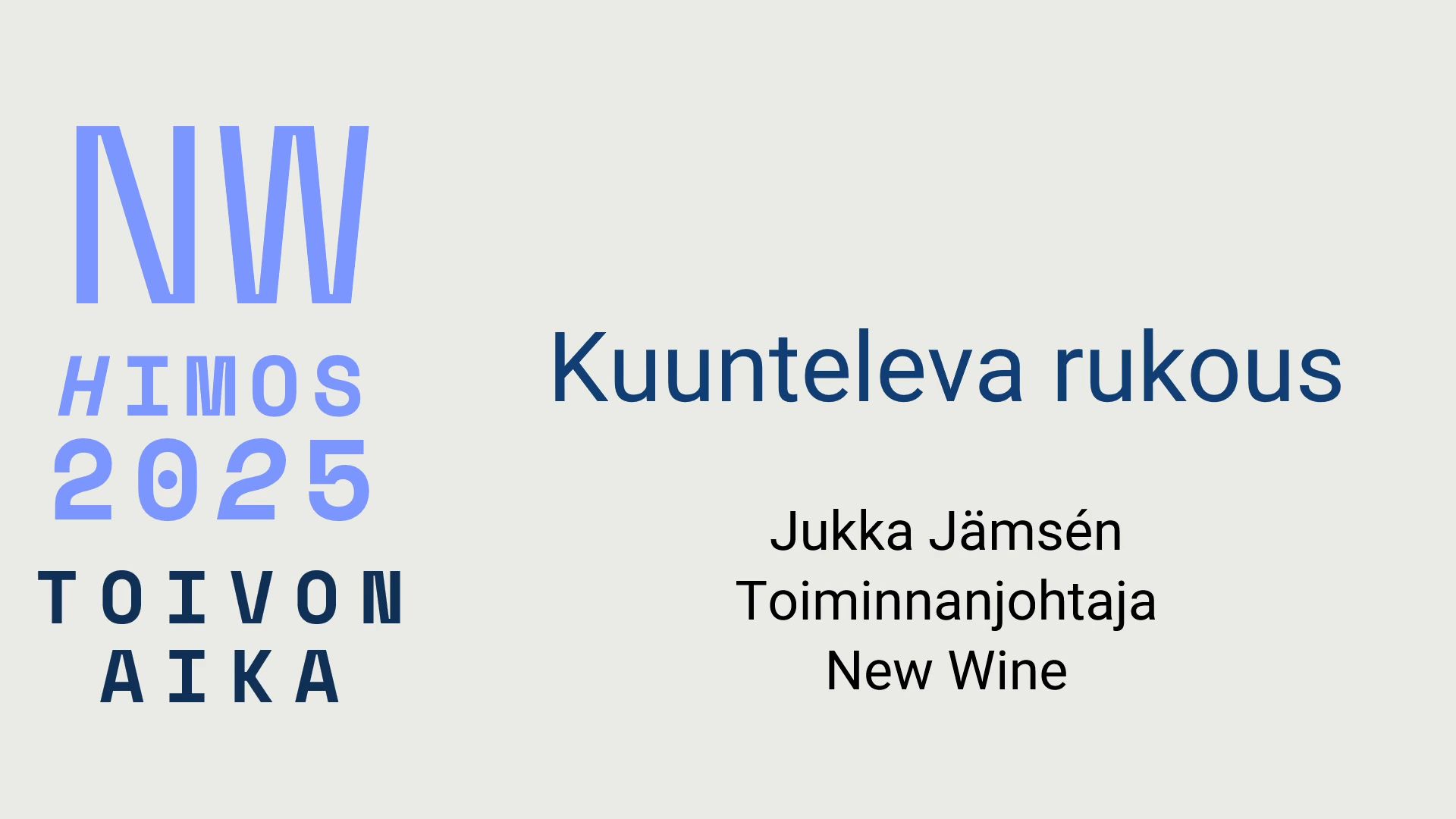 Kuunteleva rukous - Jukka Jämsén